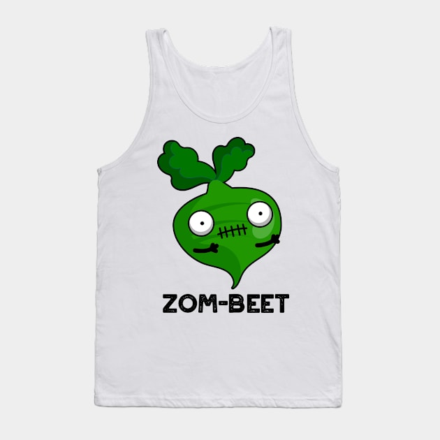 Zom-beet Cute Halloween Zombie Beet Pun Tank Top by punnybone